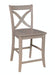 Cosmopolitan Salerno Stool, Built In Taupe Gray image