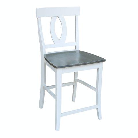 Cosmopolitan Verona Stool, Built In Heather Gray / White image