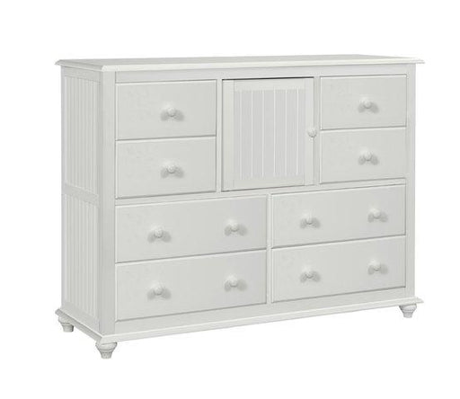 Cottage 8 Drawer 1 Door Dresser In Pure White image