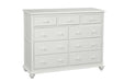 Cottage 9 Drawer Dresser In Pure White image