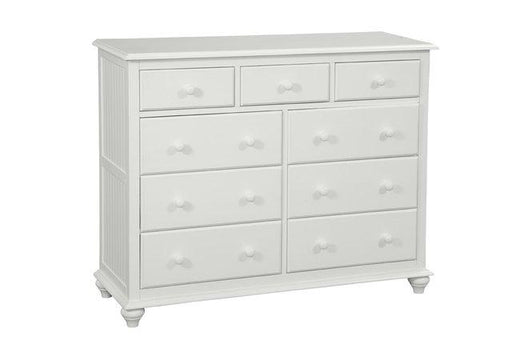 Cottage 9 Drawer Dresser In Pure White image