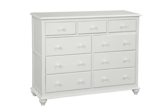 Cottage 9 Drawer Dresser In Pure White image