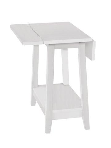 Destinations Dropleaf Side Table In Pure White image