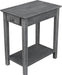 Destinations Narrow End Table In Heather Gray image