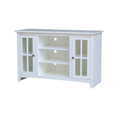 Destinations Open Tv Stand (Built) In Pure White image