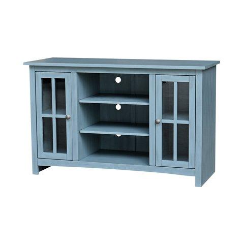 Destinations Open Tv Stand (Built) In Ocean Blue image