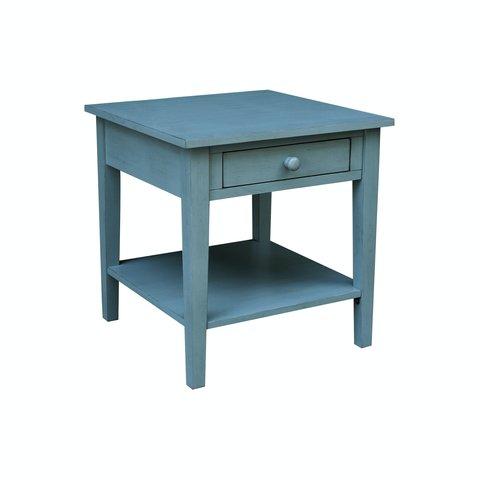 Destinations Spencer End Table In Ocean Blue image