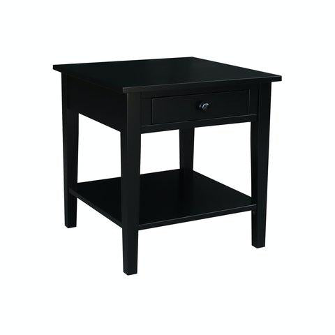 Destinations Spencer End Table In Solid Black image