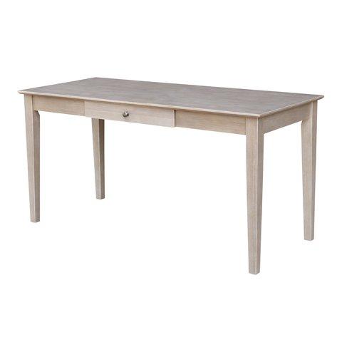 Home Accents 60" Writing Table In Taupe Gray image