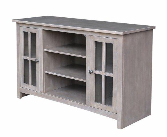 Home Accents Open Entertainment Tv Stand (Built) In Taupe Gray image