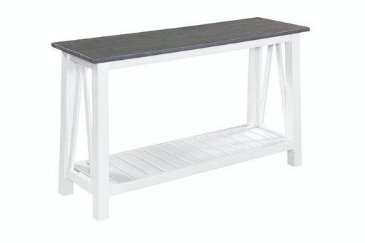 Home Accents Surrey Sofa Table In Gray & White image