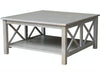 John Thomas Furniture Hampton Square Coffee Table in Taupe Gray image