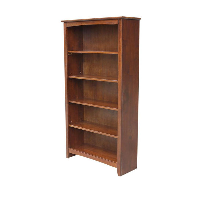 John Thomas Furniture Home Accents Shaker Bookcase in Espresso