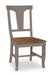 Vista Panelback Chair (Built) In Hickory & Stone image