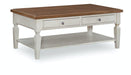 Vista Coffee Table (Rta) In Hickory & Shell image