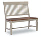 Vista Slatback Bench (Rta) In Hickory & Stone image