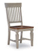 Vista Slatback Chair (Built) In Hickory & Stone image