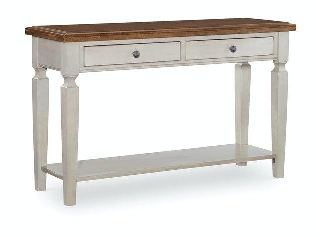 Vista Sofa Table (Rta) In Hickory & Shell image