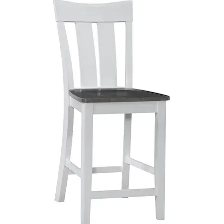 Cosmopolitan Ava Stool, Rta In Heather Gray / White image