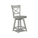 Cosmopolitan Charlotte Swivel Stool (Rta) In Heather Gray image