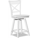 Cosmopolitan Charlotte Swivel Stool (Rta) In Pure White image