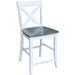 Cosmopolitan Salerno Stool, Rta In Heather Gray / White image