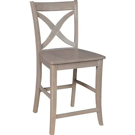 Cosmopolitan Salerno Stool, Rta In Taupe Gray image