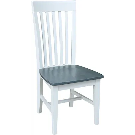 Cosmopolitan Tall Mission Chair, Rta In Heather Gray / White image