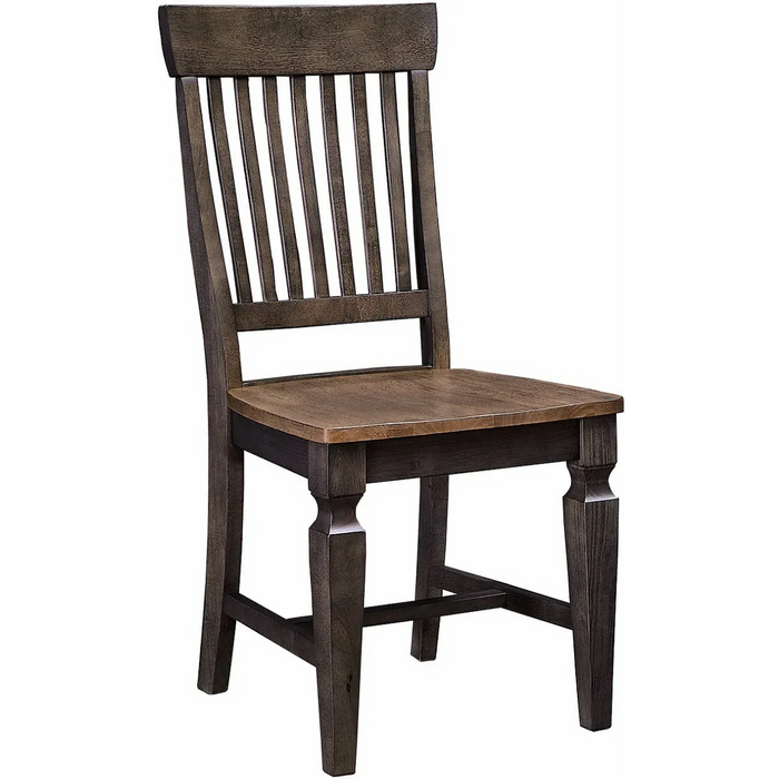 Vista Slatback Chair (Rta) In Hickory & Coal image