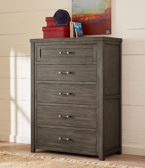Legacy Classic Kids Bunkhouse 5 Drawer Chest in Aged Barnwood