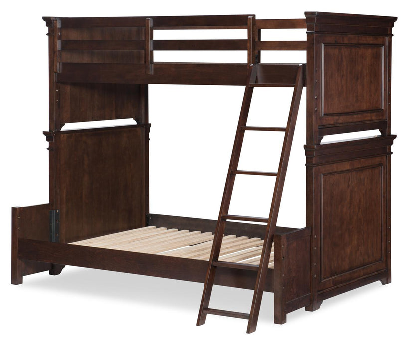 Legacy Classic Kids Canterbury Bunk Bed (Twin over Full) in Warm Cherry