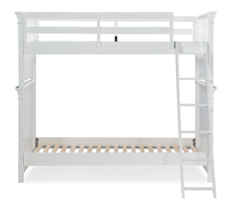 Legacy Classic Kids Canterbury Bunk Bed (Twin over Twin) in Natural WhiteK