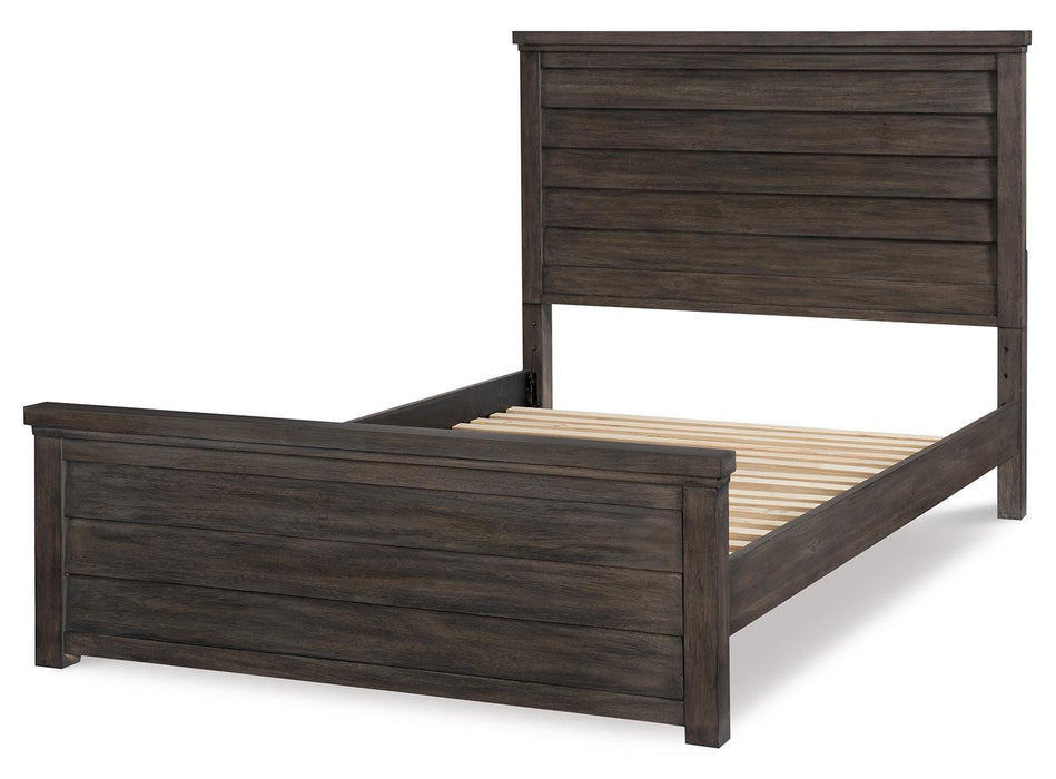 Legacy Classic Kids Bunkhouse Full Louvered Bed in Aged BarnwoodK
