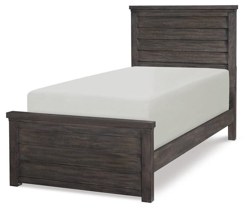 Legacy Classic Kids Bunkhouse Twin Louvered Panel Bed in Aged BarnwoodK image