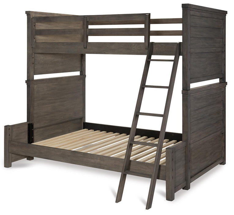 Legacy Classic Kids Bunkhouse Twin over Full Bunk Bed in Aged Barnwood