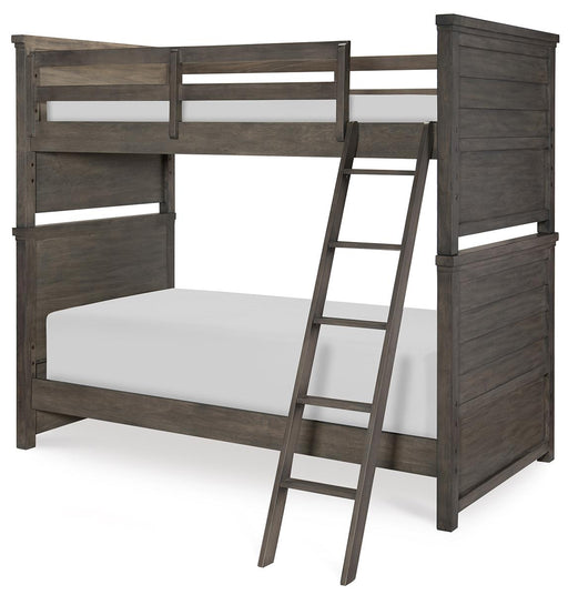 Legacy Classic Kids Furniture Bunkhouse Twin over Twin Bunk Bed in Aged BarnwoodK image