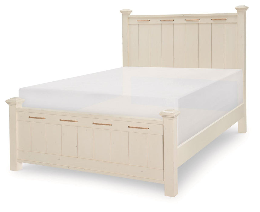 Legacy Classic Kids Lake House Full Low Post Bed in Pebble White image