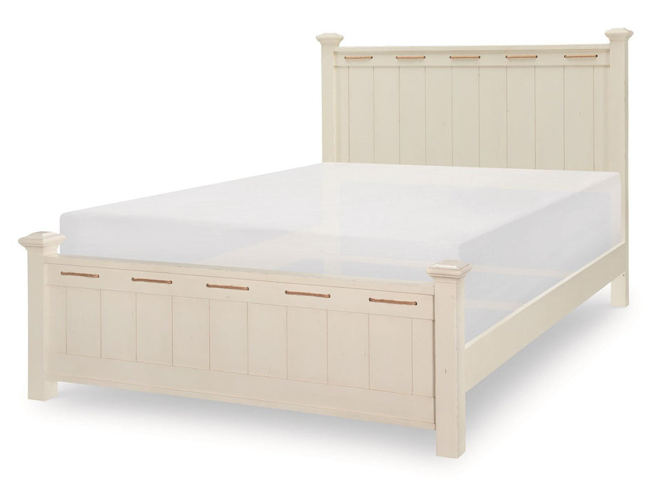Legacy Classic Kids Lake House Full Low Post Bed in Pebble White