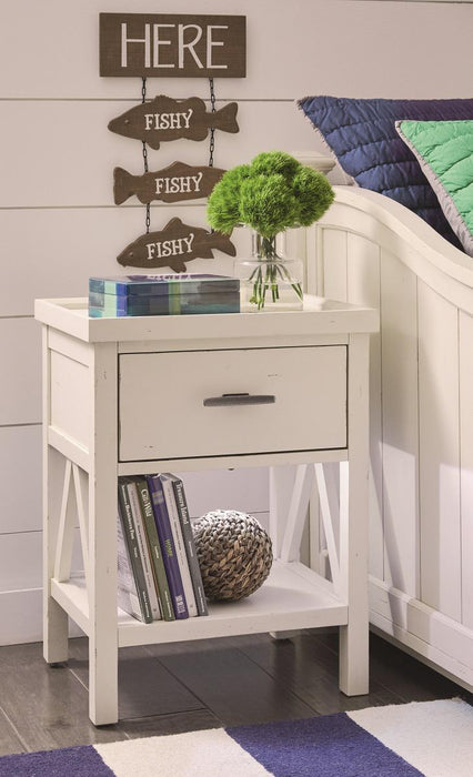 Legacy Classic Kids Lake House Open Nightstand in Pebble White image