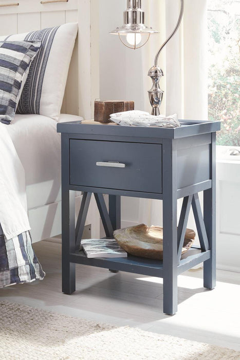 Legacy Classic Kids Lake House Open Nightstand in Pebble White