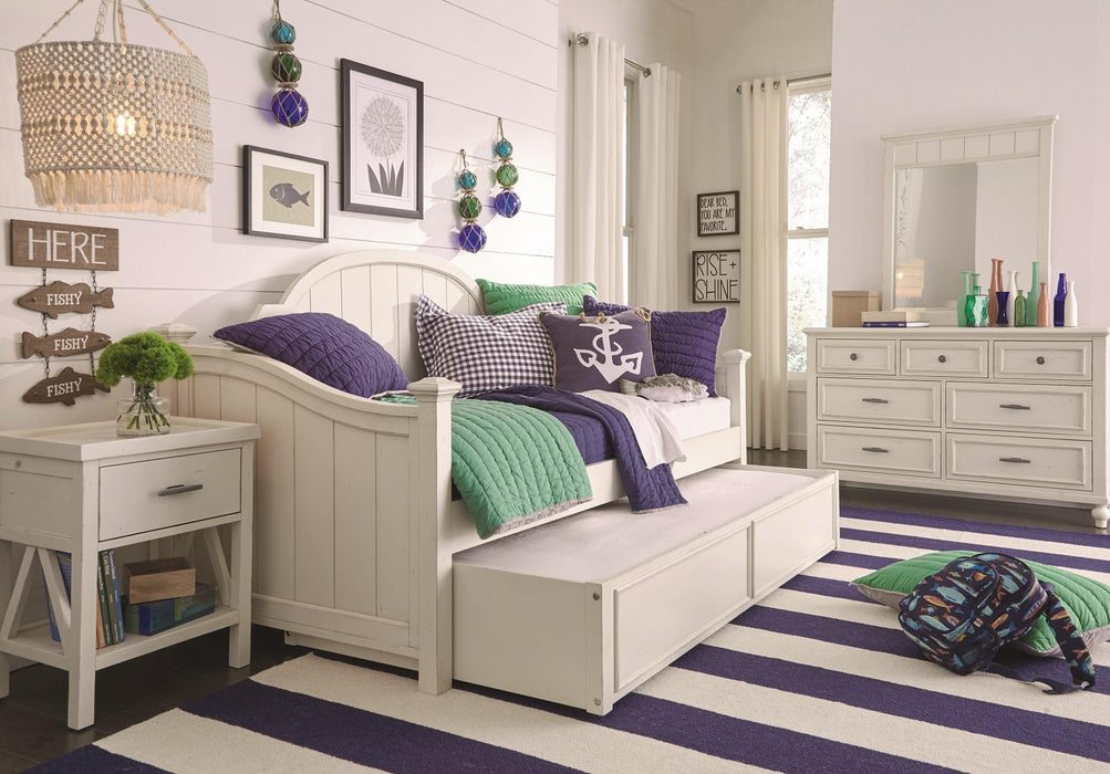 Legacy Classic Kids Lake House Open Nightstand in Pebble White