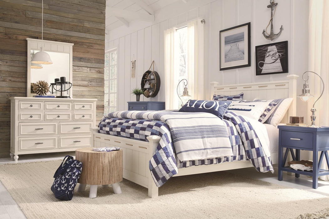 Legacy Classic Kids Lake House Open Nightstand in Pebble White