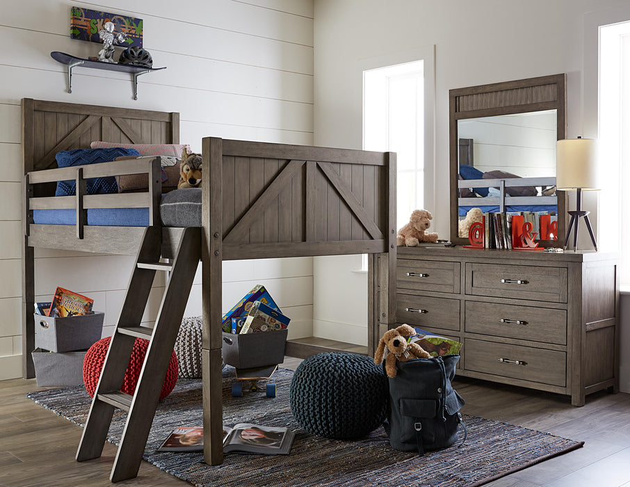 Legacy Classic Kids Bunkhouse 6 Drawer Dresser in Aged Barnwood