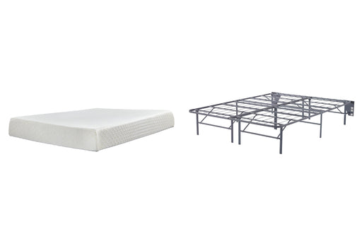 10 Inch Chime Memory Foam Mattress Set - Dinettes Plus Furniture