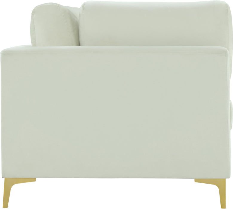 Julia Cream Velvet Modular Sofa (4 Boxes) - Dinettes Plus Furniture