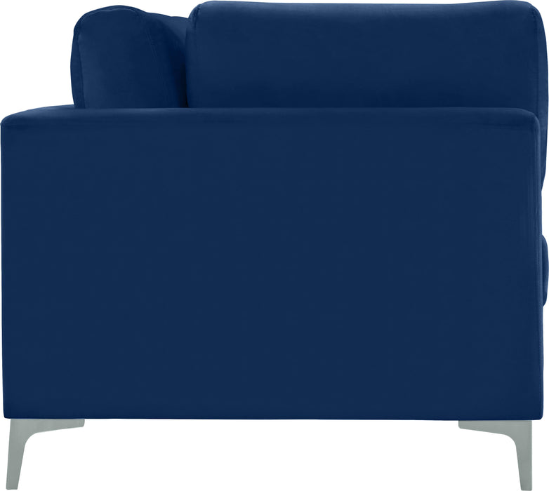 Julia Navy Velvet Modular Sofa (4 Boxes)