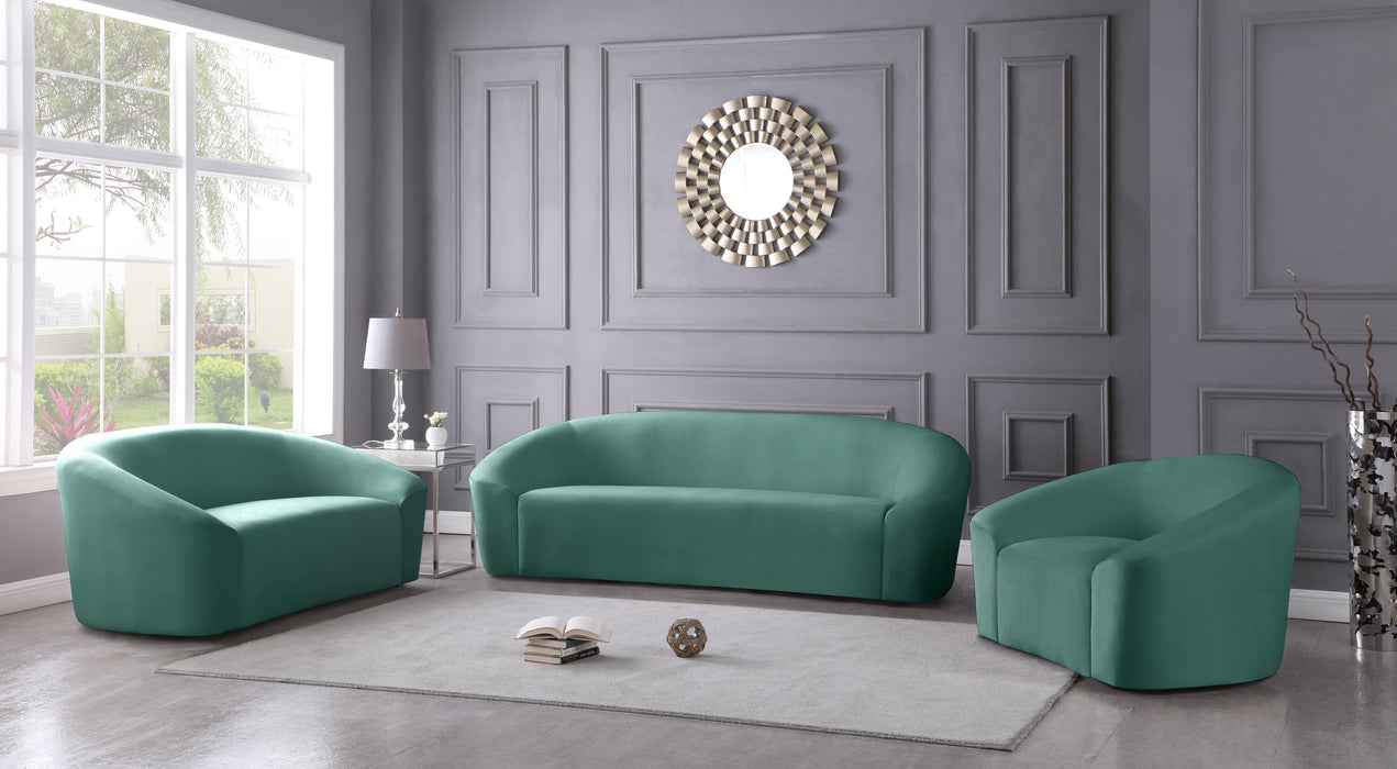 Riley Mint Velvet Loveseat