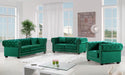 Bowery Green Velvet Sofa - Dinettes Plus Furniture
