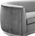 Julian Grey Velvet Sofa - Dinettes Plus Furniture