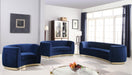 Julian Navy Velvet Sofa - Dinettes Plus Furniture